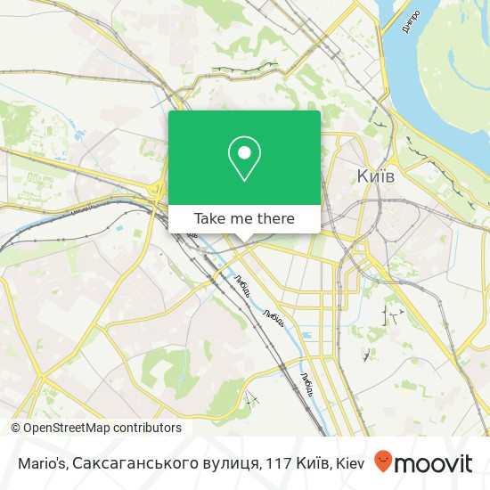 Mario's, Саксаганського вулиця, 117 Київ map