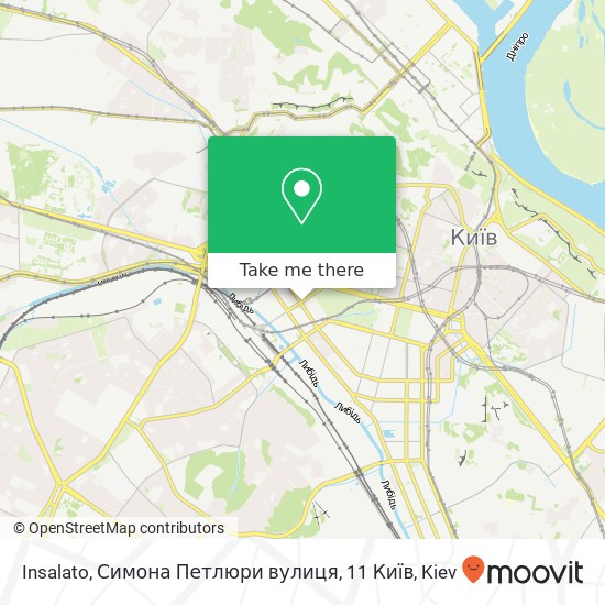 Insalato, Симона Петлюри вулиця, 11 Київ map