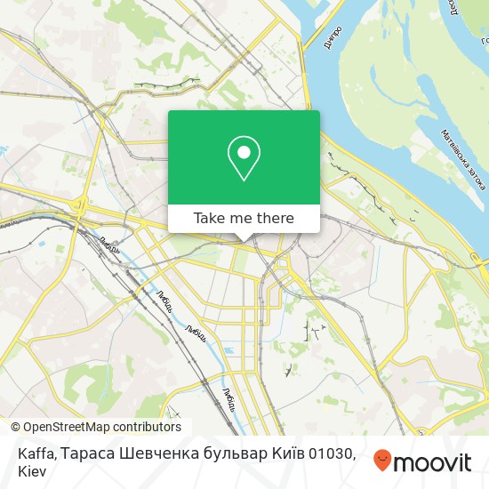 Kaffa, Тараса Шевченка бульвар Київ 01030 map