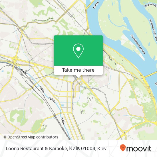 Loona Restaurant & Karaoke, Київ 01004 map