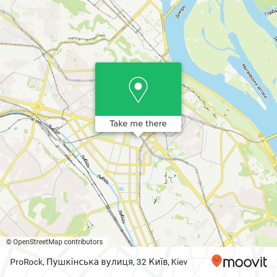 ProRock, Пушкінська вулиця, 32 Київ map