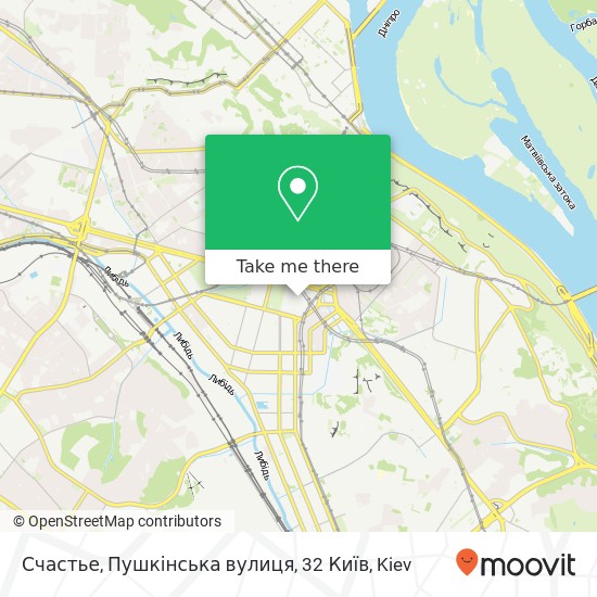 Счастье, Пушкінська вулиця, 32 Київ map