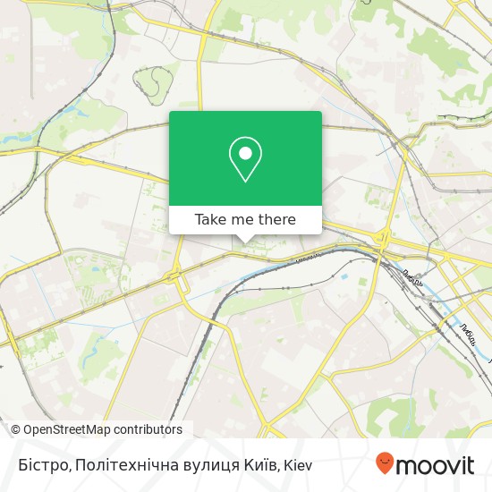 Бістро, Політехнічна вулиця Київ map