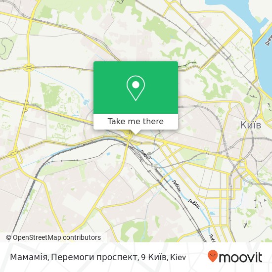 Мамамія, Перемоги проспект, 9 Київ map
