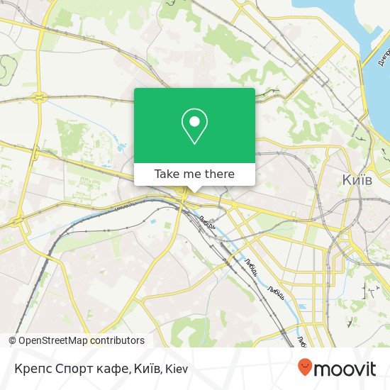 Карта Крепс Спорт кафе, Київ