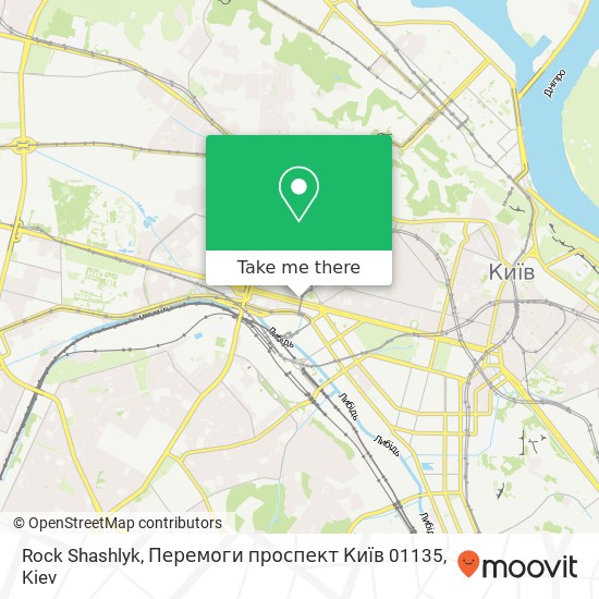 Карта Rock Shashlyk, Перемоги проспект Київ 01135