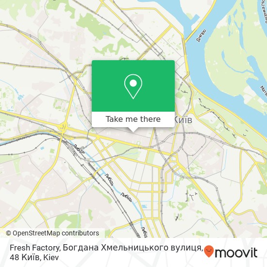 Fresh Factory, Богдана Хмельницького вулиця, 48 Київ map