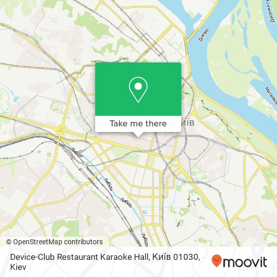 Device-Club Restaurant Karaoke Hall, Київ 01030 map