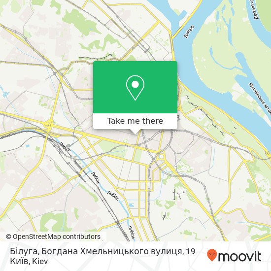 Білуга, Богдана Хмельницького вулиця, 19 Київ map