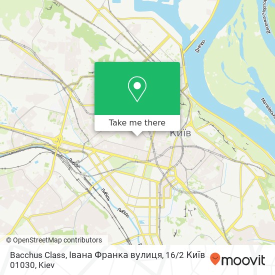 Bacchus Class, Івана Франка вулиця, 16 / 2 Київ 01030 map