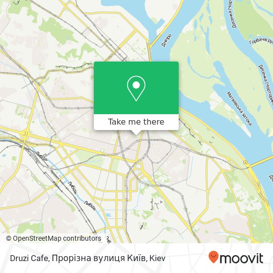 Druzi Cafe, Прорізна вулиця Київ map