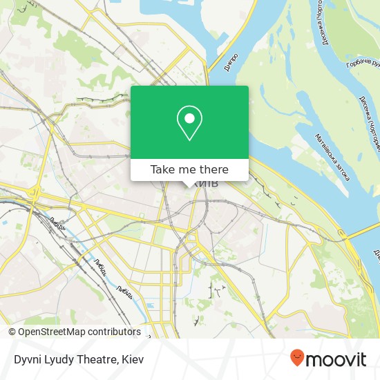 Dyvni Lyudy Theatre map