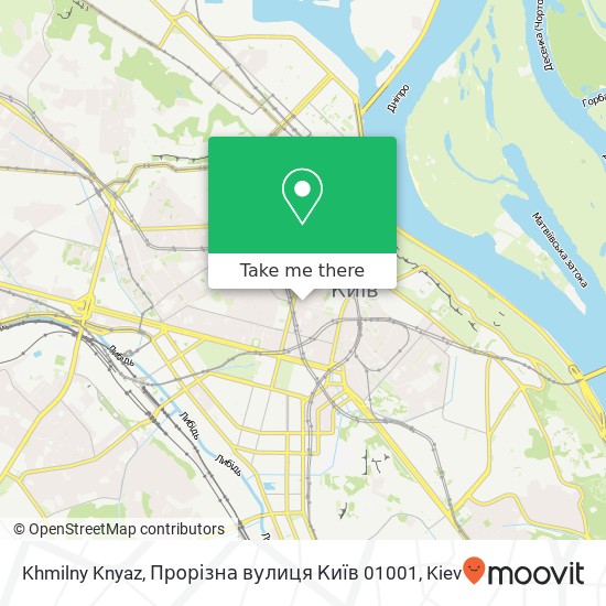 Khmilny Knyaz, Прорізна вулиця Київ 01001 map