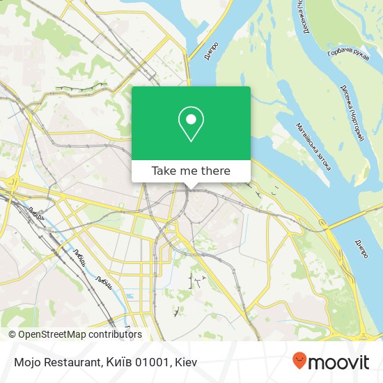 Mojo Restaurant, Київ 01001 map