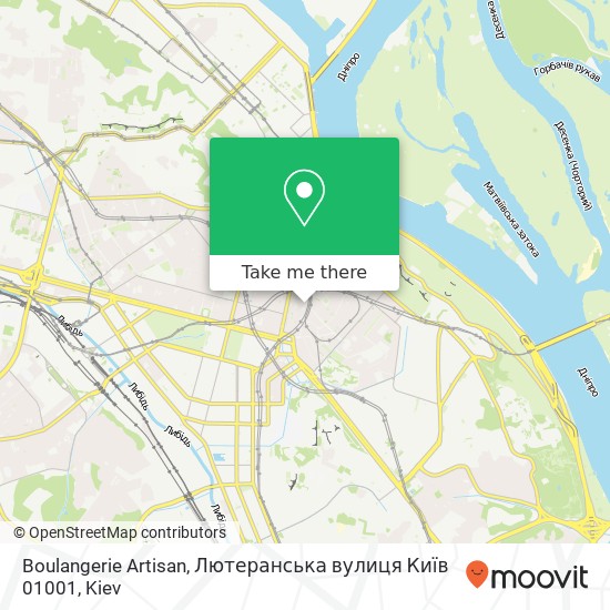 Boulangerie Artisan, Лютеранська вулиця Київ 01001 map