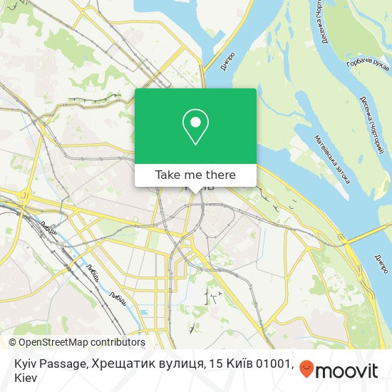 Kyiv Passage, Хрещатик вулиця, 15 Київ 01001 map
