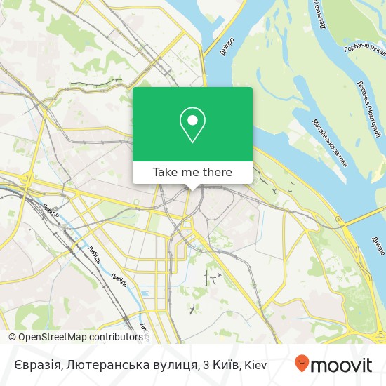 Євразія, Лютеранська вулиця, 3 Київ map
