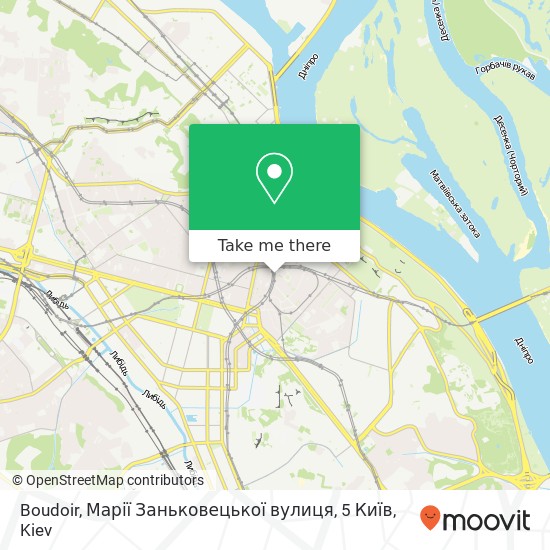 Boudoir, Марії Заньковецької вулиця, 5 Київ map