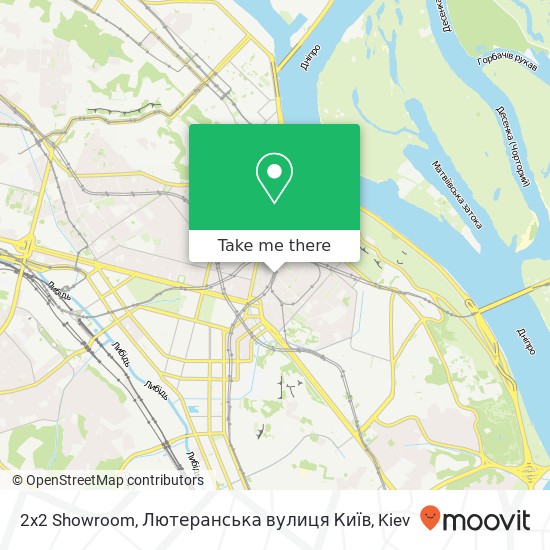 2x2 Showroom, Лютеранська вулиця Київ map