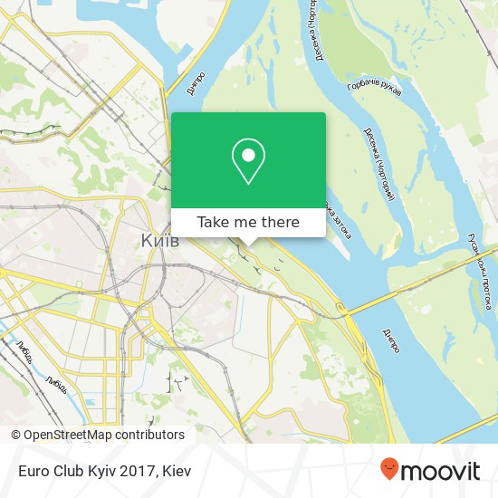 Euro Club Kyiv 2017 map