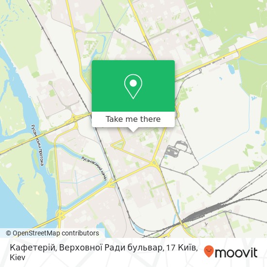 Кафетерій, Верховної Ради бульвар, 17 Київ map