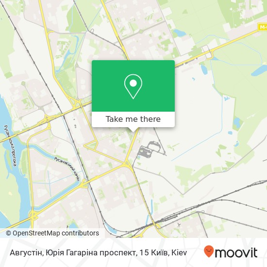 Августін, Юрія Гагаріна проспект, 15 Київ map