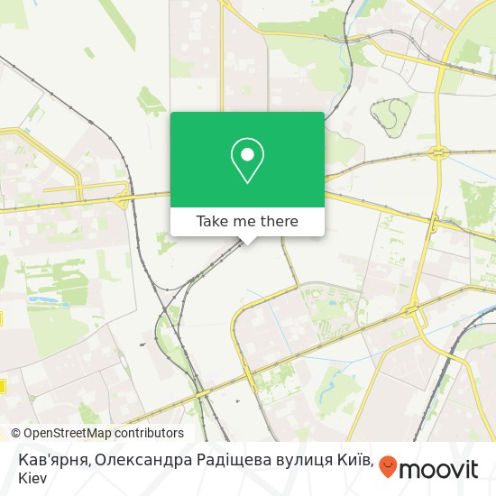 Карта Кав'ярня, Олександра Радіщева вулиця Київ