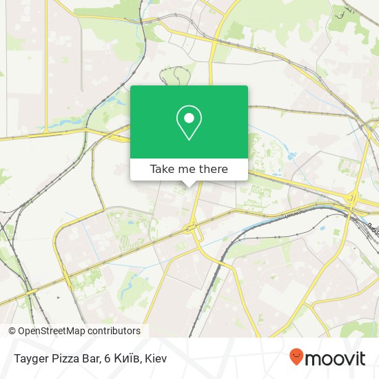 Карта Tayger Pizza Bar, 6 Київ