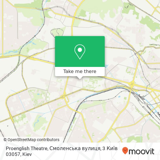 Proenglish Theatre, Смоленська вулиця, 3 Київ 03057 map