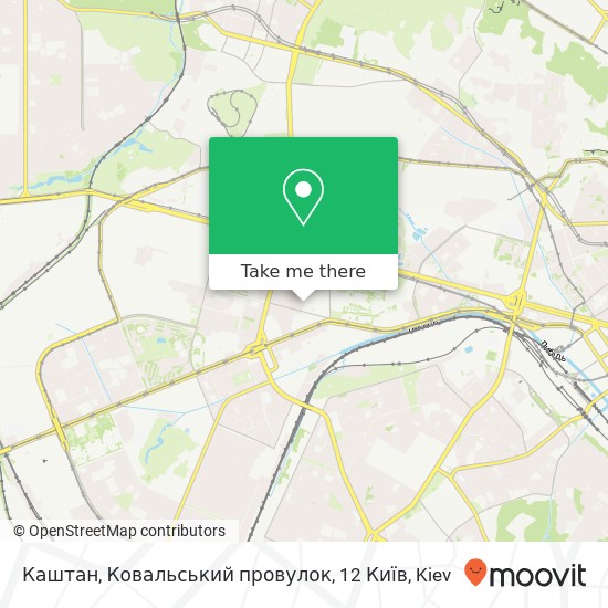 Каштан, Ковальський провулок, 12 Київ map
