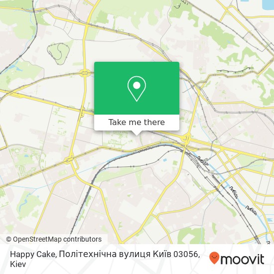 Happy Cake, Політехнічна вулиця Київ 03056 map