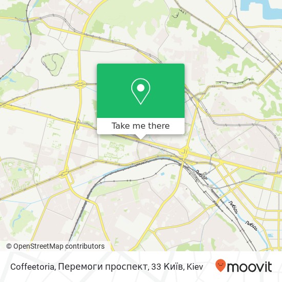 Coffeetoria, Перемоги проспект, 33 Київ map