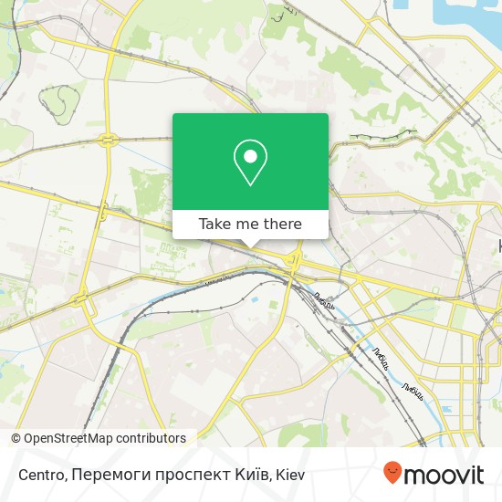 Карта Centro, Перемоги проспект Київ