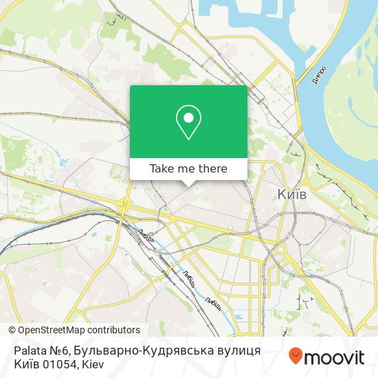 Palata №6, Бульварно-Кудрявська вулиця Київ 01054 map