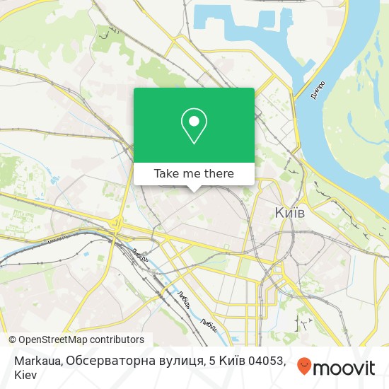 Markaua, Обсерваторна вулиця, 5 Київ 04053 map