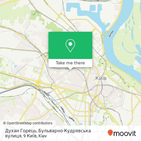 Духан Горець, Бульварно-Кудрявська вулиця, 9 Київ map