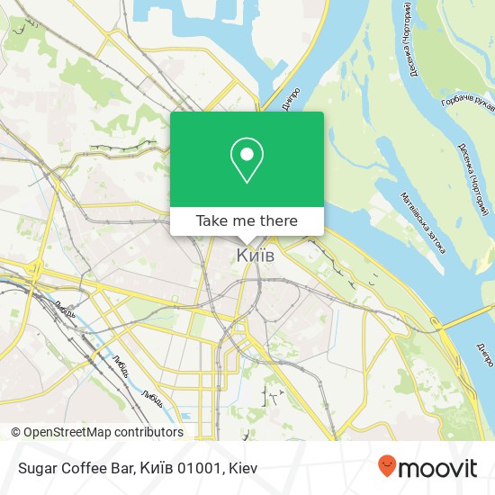 Sugar Coffee Bar, Київ 01001 map