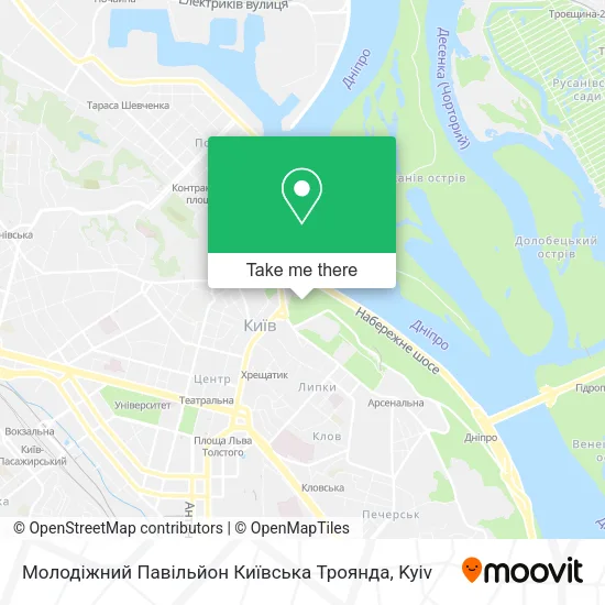 Карта Молодіжний Павільйон Київська Троянда