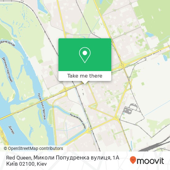 Red Queen, Миколи Попудренка вулиця, 1А Київ 02100 map