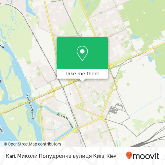 Kari, Миколи Попудренка вулиця Київ map