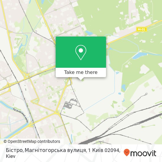 Бістро, Магнітогорська вулиця, 1 Київ 02094 map