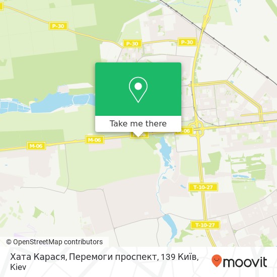 Хата Карася, Перемоги проспект, 139 Київ map