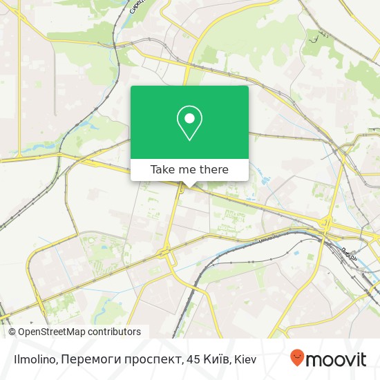 Карта Ilmolino, Перемоги проспект, 45 Київ