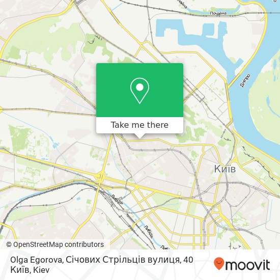 Olga Egorova, Січових Стрільців вулиця, 40 Київ map