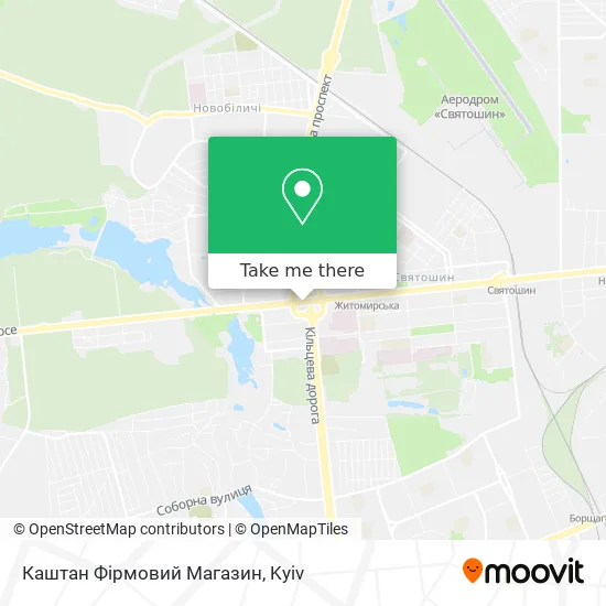Каштан Фірмовий Магазин map