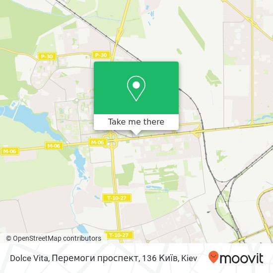 Dolce Vita, Перемоги проспект, 136 Київ map