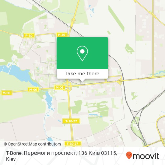 T-Bone, Перемоги проспект, 136 Київ 03115 map