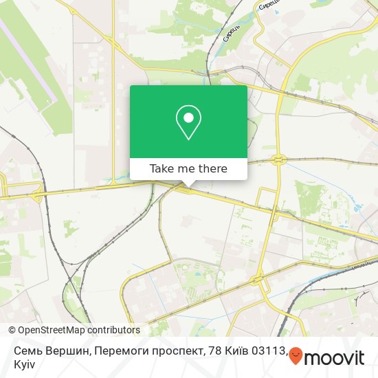 Семь Вершин, Перемоги проспект, 78 Київ 03113 map