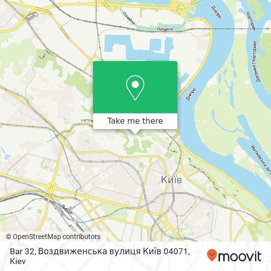 Bar 32, Воздвиженська вулиця Київ 04071 map