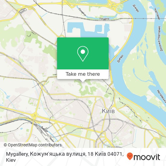 Mygallery, Кожум'яцька вулиця, 18 Київ 04071 map